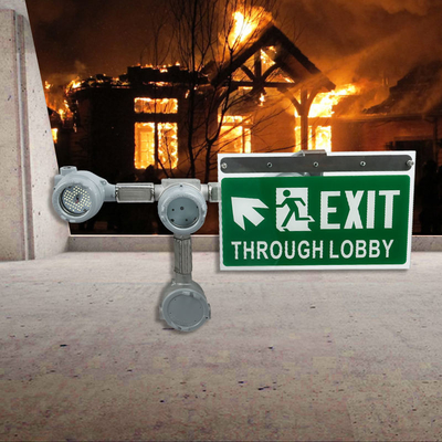 3-6W Explosieveilige LED Exit Noodverlichting Chemische Industrie IP66 Waterdicht Benzinestation